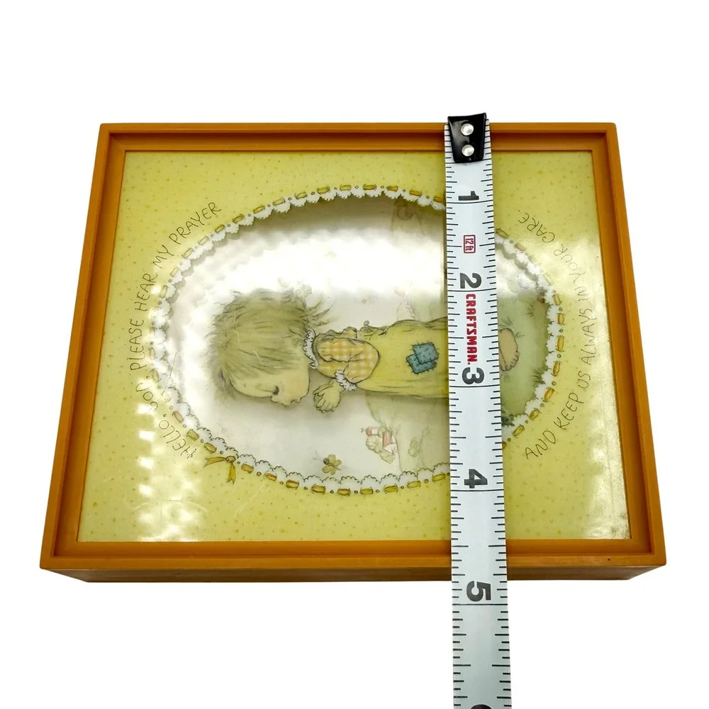 Vintage 1979 Hallmark Betsey Clark Scene Setters Prayer Shadow Box Wall Art